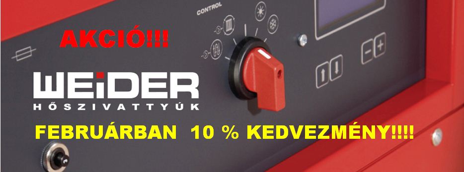 FEBRUÁRI WEIDER AKCIÓ
